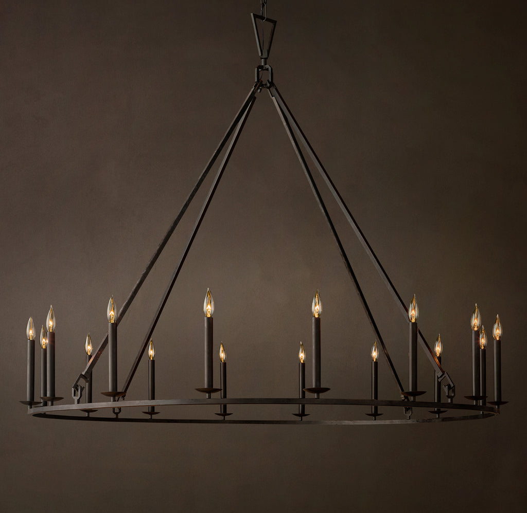 Heritage 19th C. English Openwork Round Chandelier
