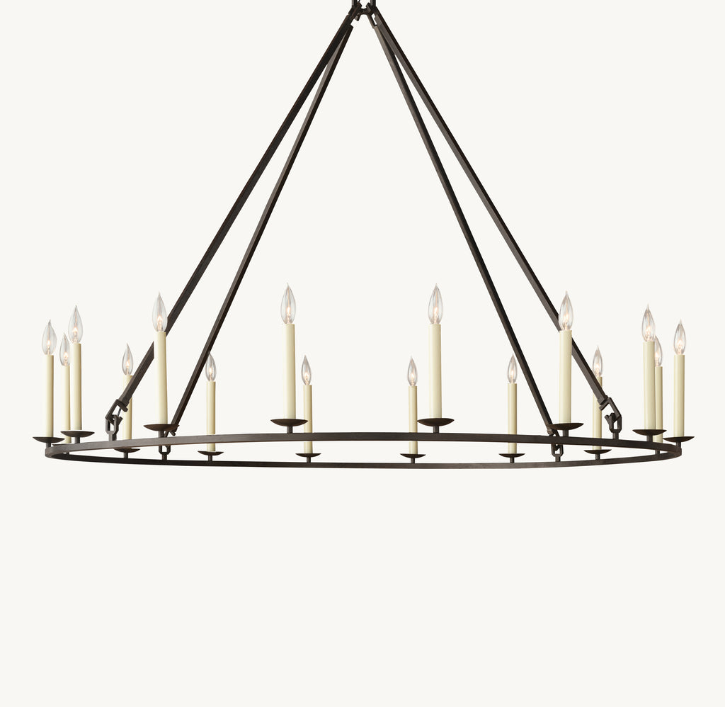Heritage 19th C. English Openwork Round Chandelier, alternate view