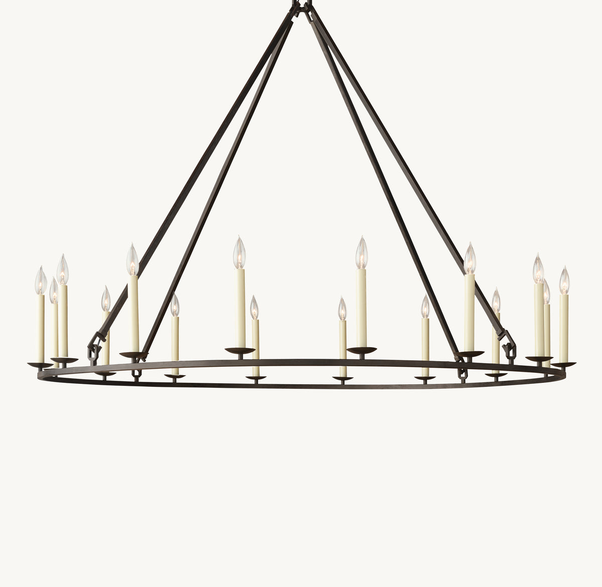 Heritage 19th C. English Openwork Round Chandelier, alternate view