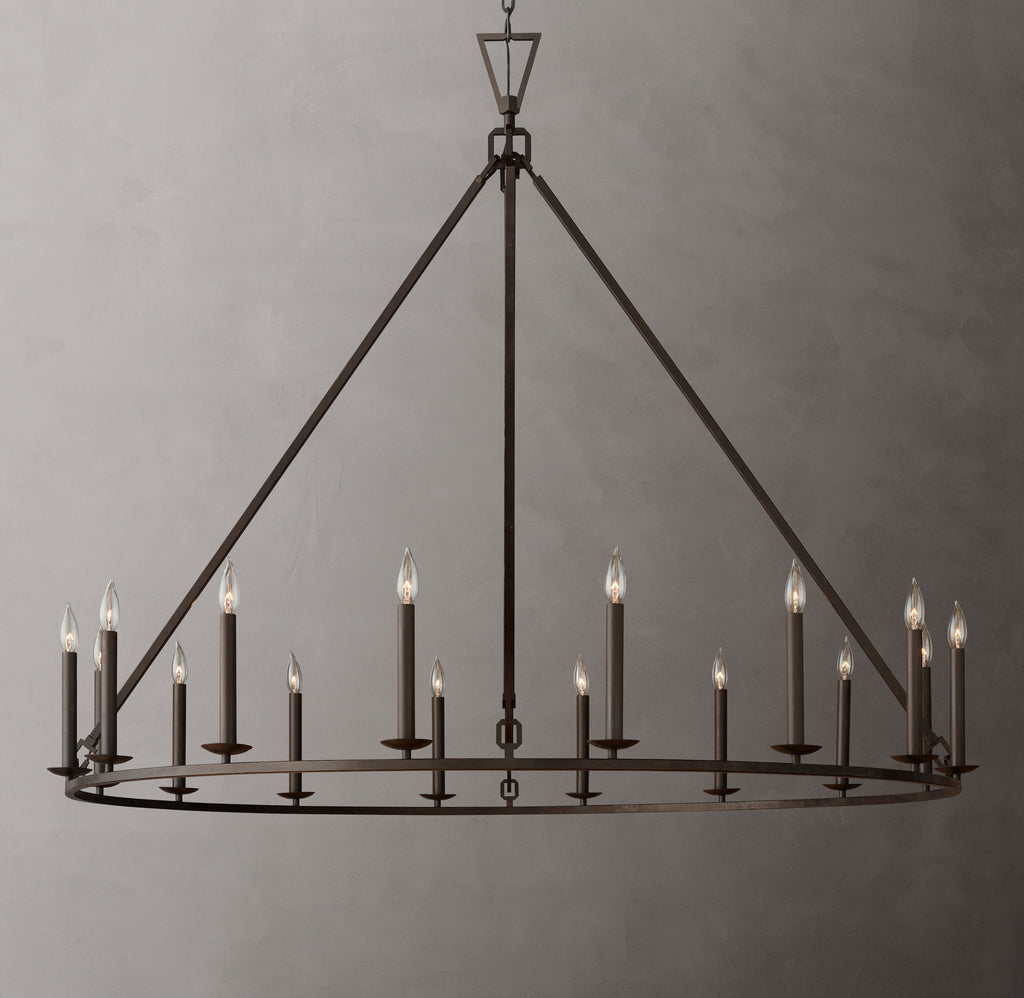Heritage 19th C. English Openwork Round Chandelier – 60"