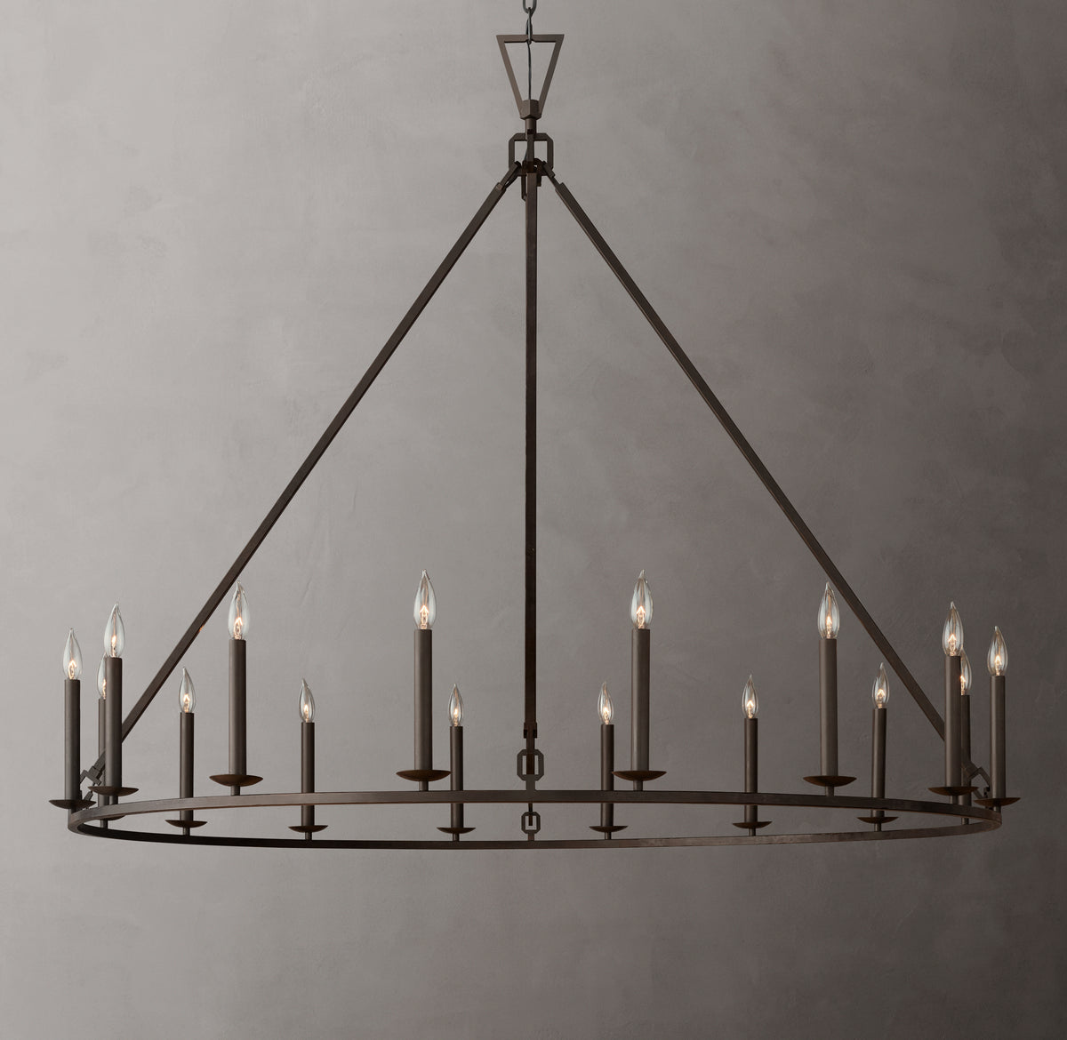 Heritage 19th C. English Openwork Round Chandelier – 60"