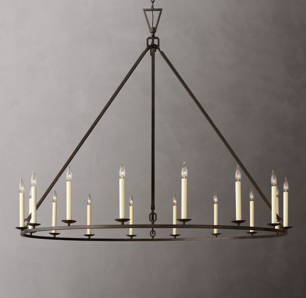 Heritage 19th C. English Openwork Round Chandelier – 60"