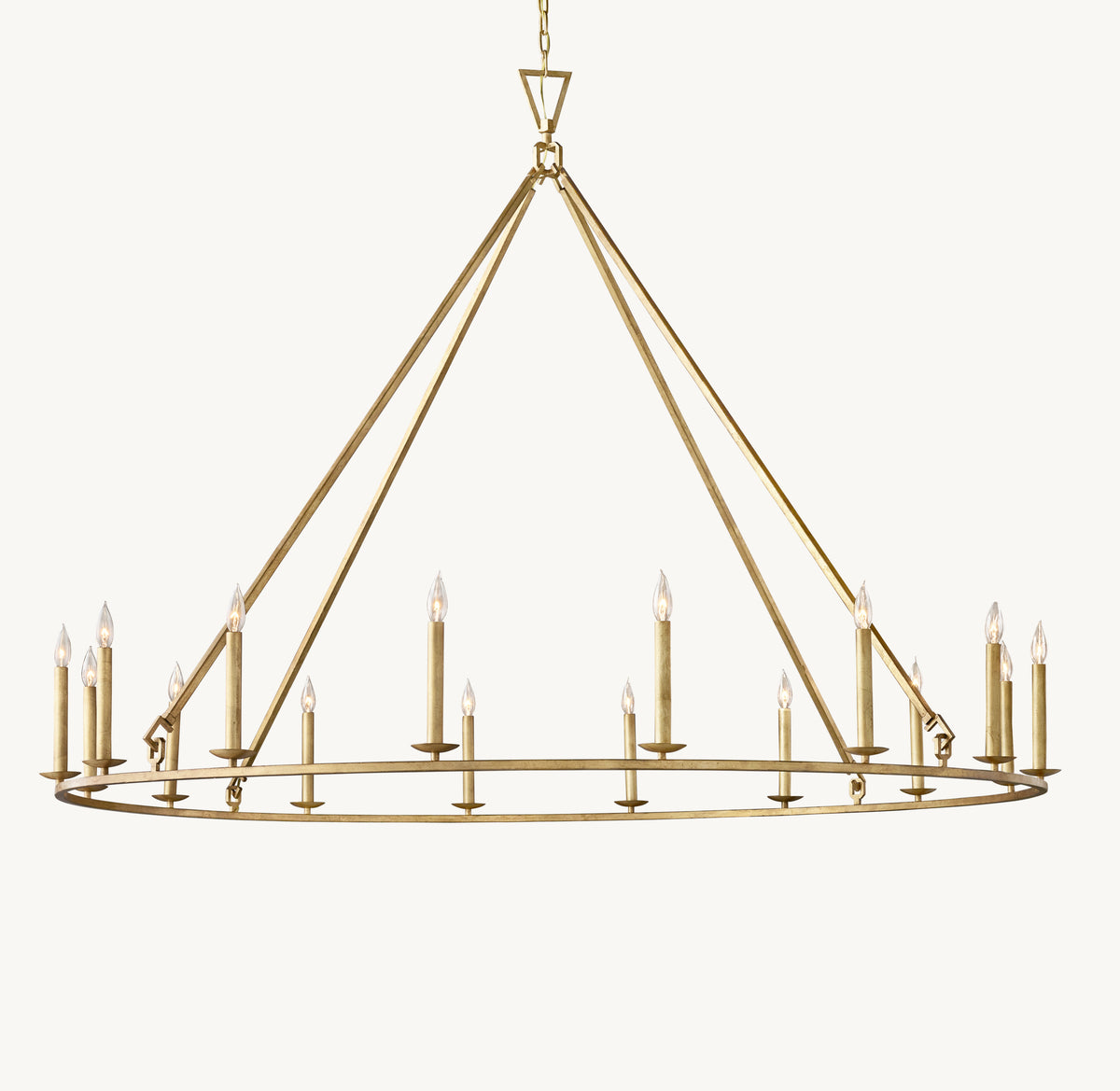 Heritage 19th C. English Openwork Round Chandelier