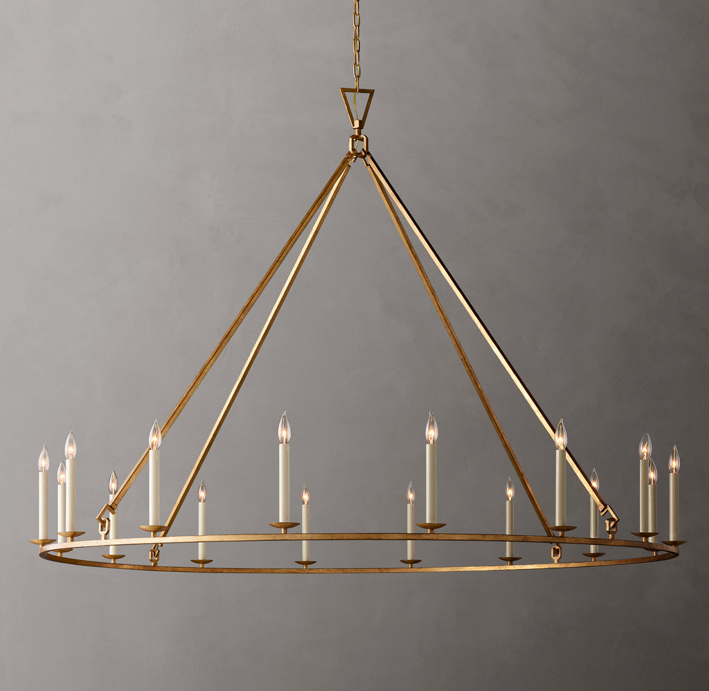 Heritage 19th C. English Openwork Round Chandelier, alternate view