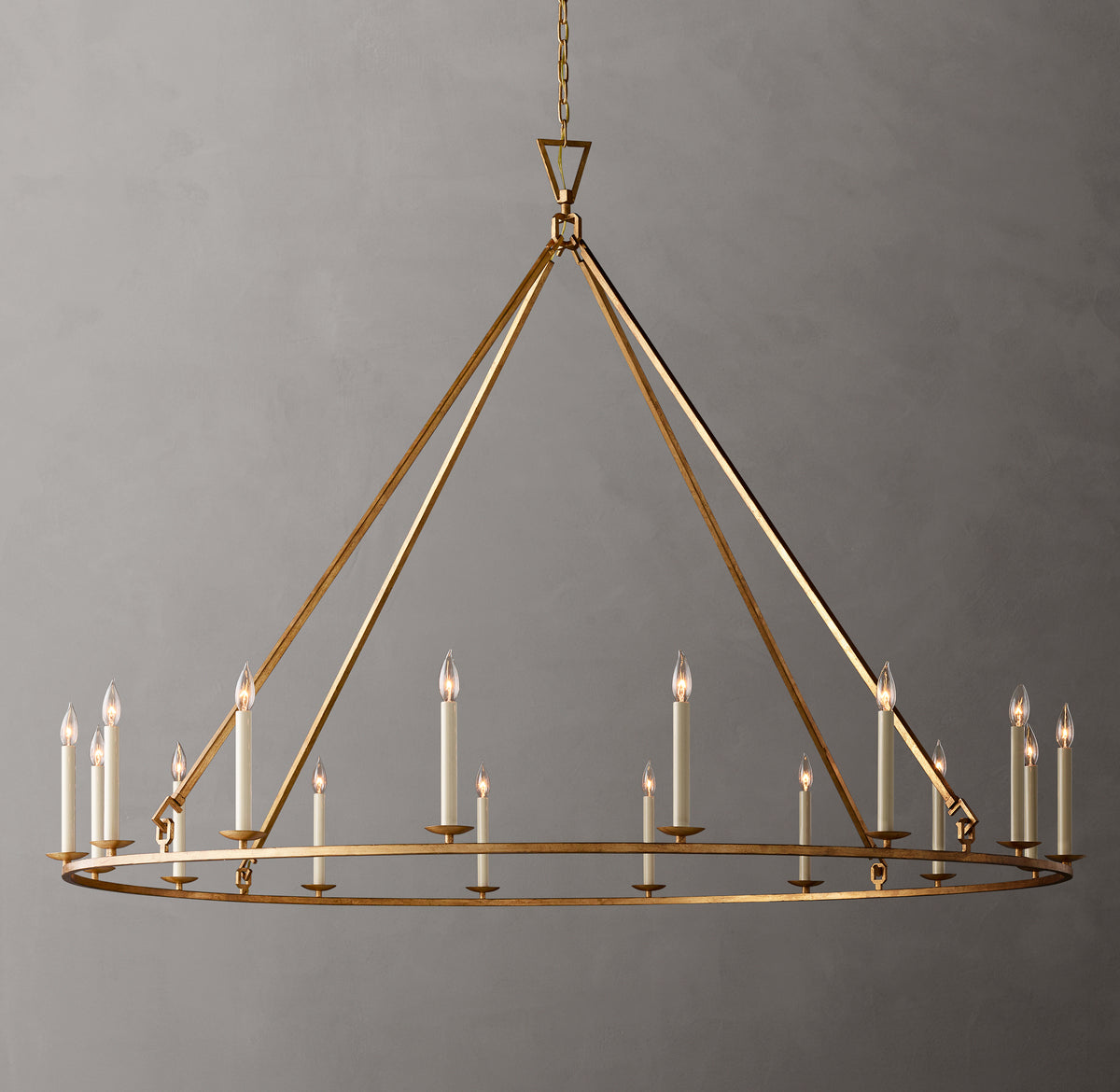 Heritage 19th C. English Openwork Round Chandelier, alternate view