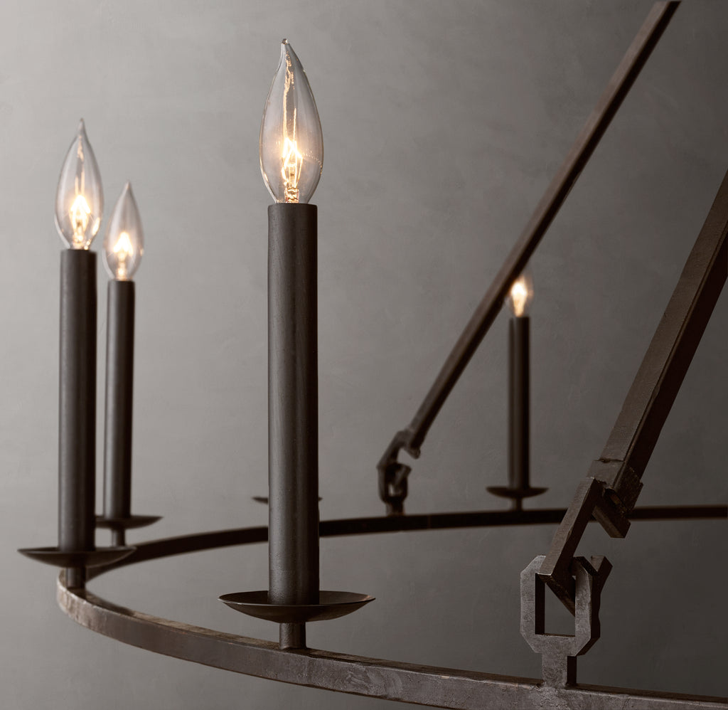 Heritage 19th C. English Openwork Round Chandelier – 72"