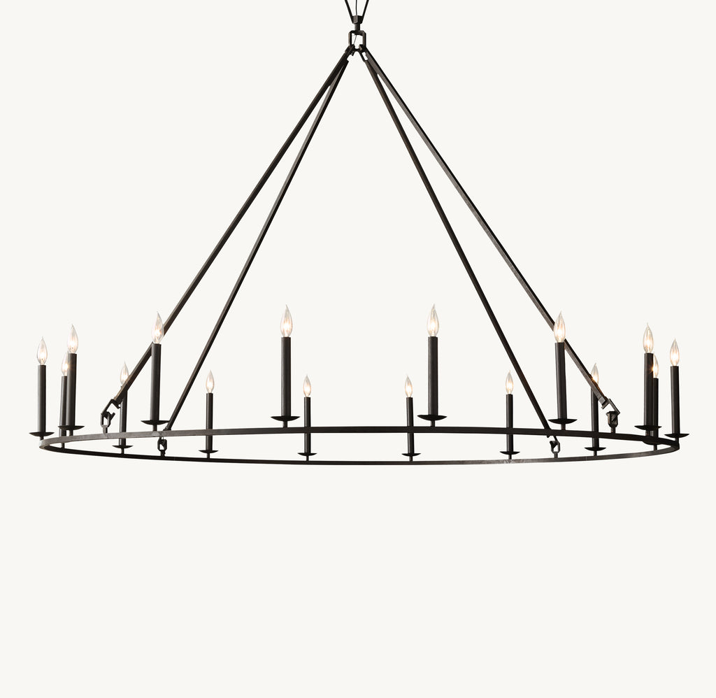 Heritage 19th C. English Openwork Round Chandelier, alternate view