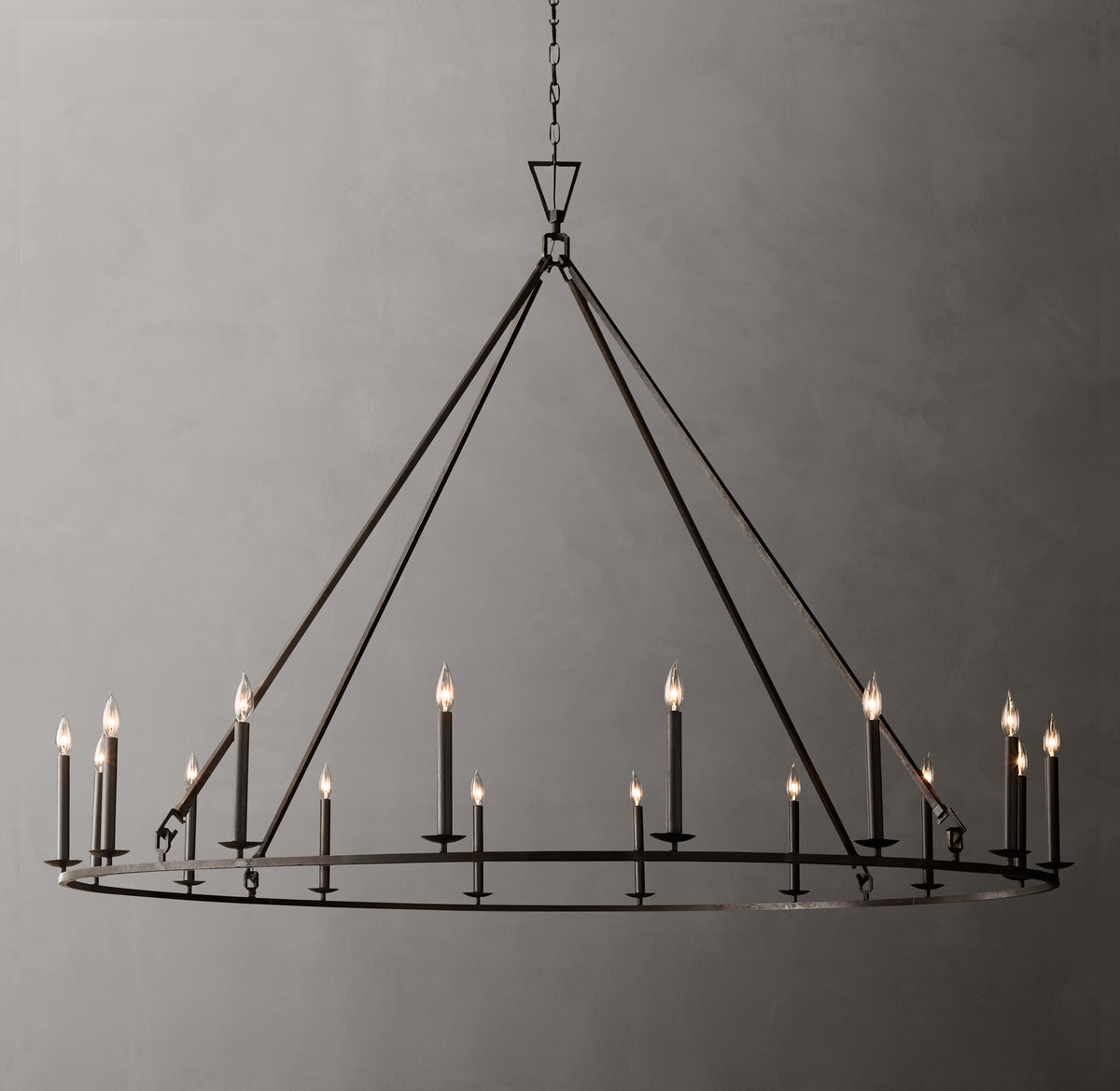 Heritage 19th C. English Openwork Round Chandelier