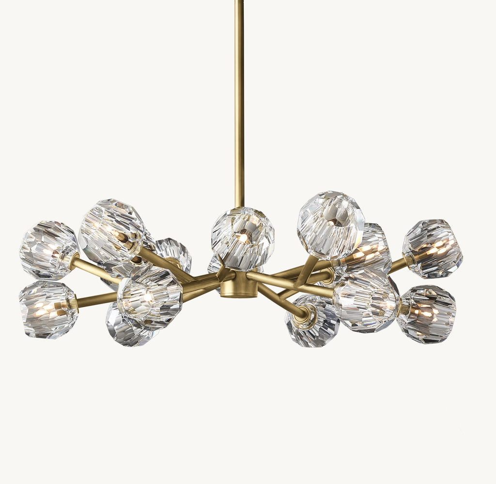 Heritage Boule De Cristal Clear Glass Round Chandelier