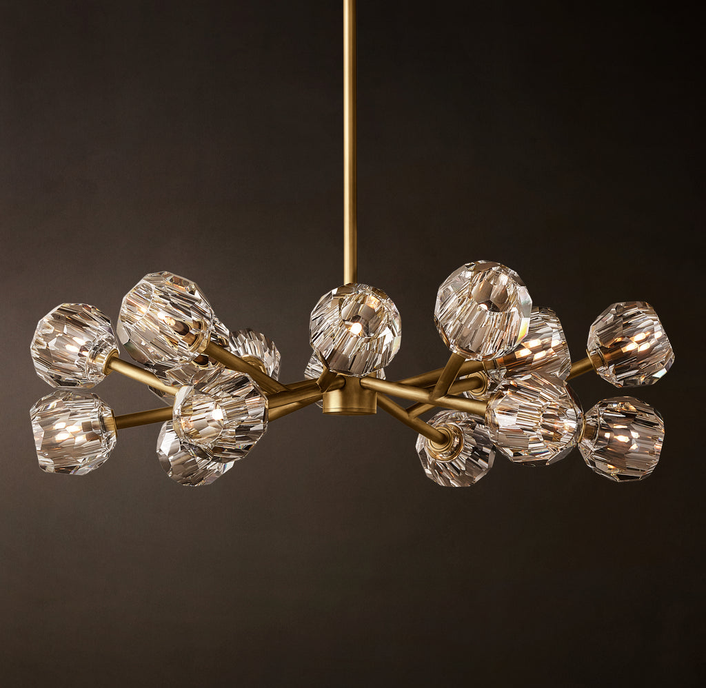 Heritage Boule De Cristal Clear Glass Round Chandelier, alternate view