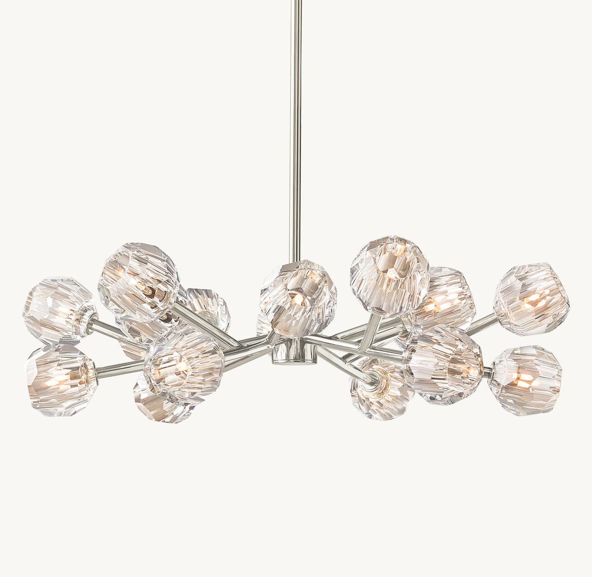Heritage Boule De Cristal Clear Glass Round Chandelier, alternate view
