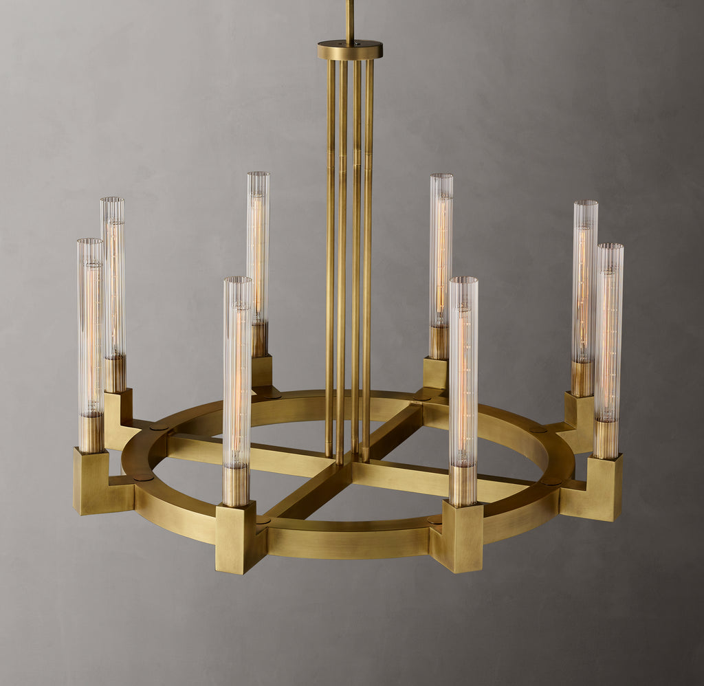 Heritage Cannele Round Chandelier, alternate view