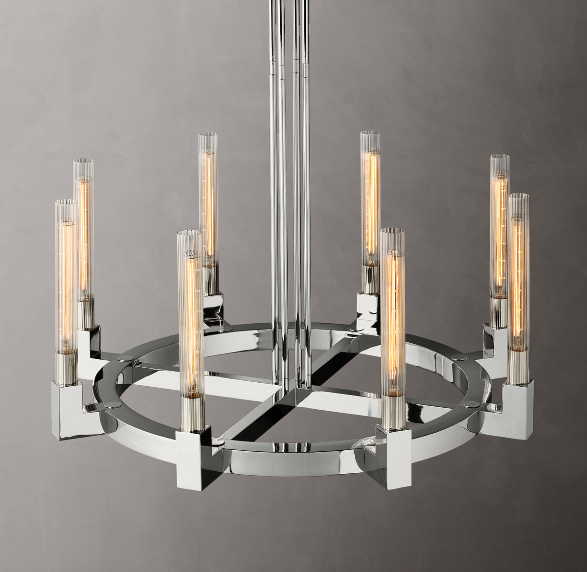 Heritage Cannele Round Chandelier, alternate view