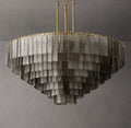 Heritage Sirene Smoke Glass Round Chandelier