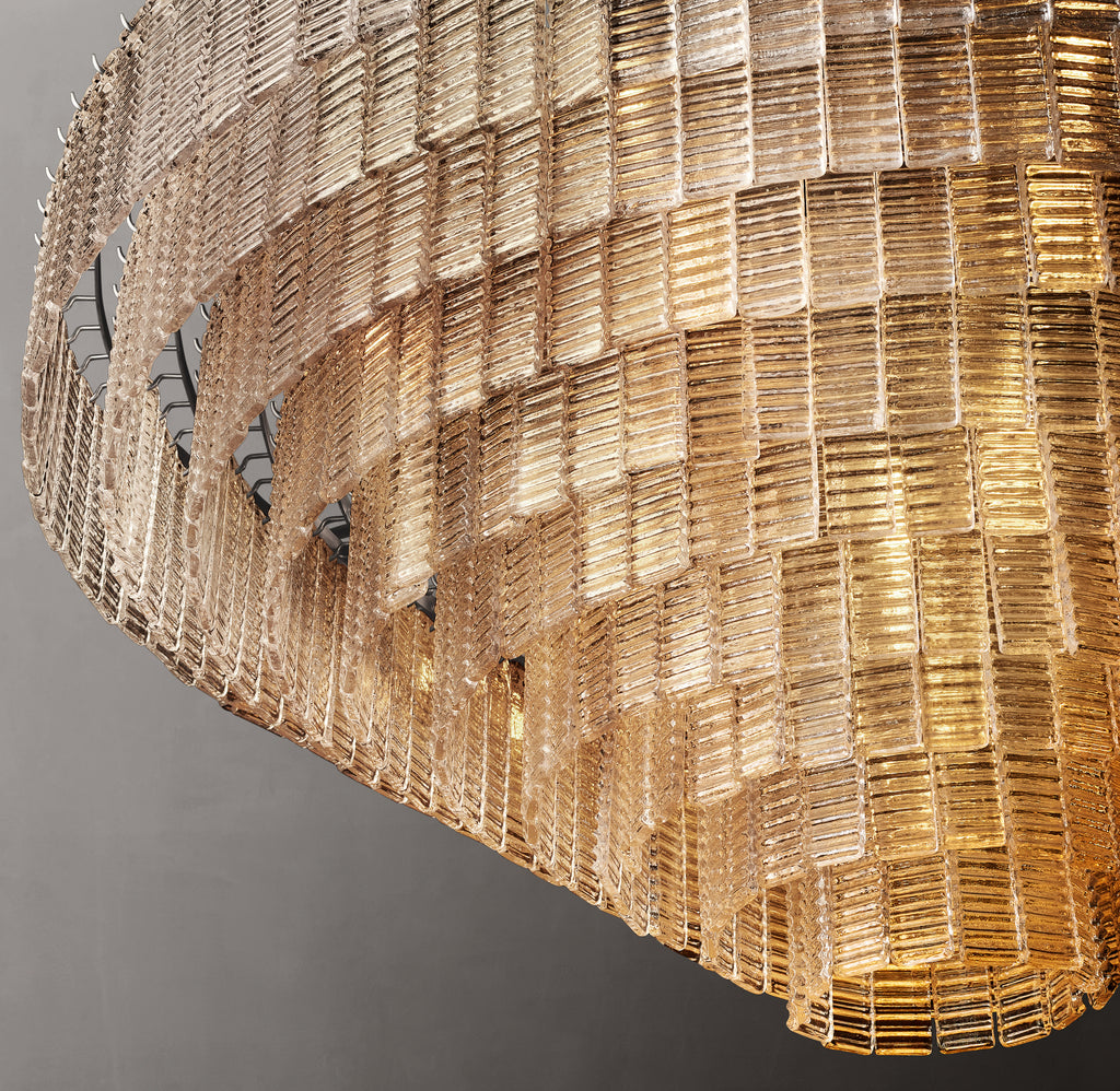 Heritage Sirene Clear Glass Round Chandelier – 65"