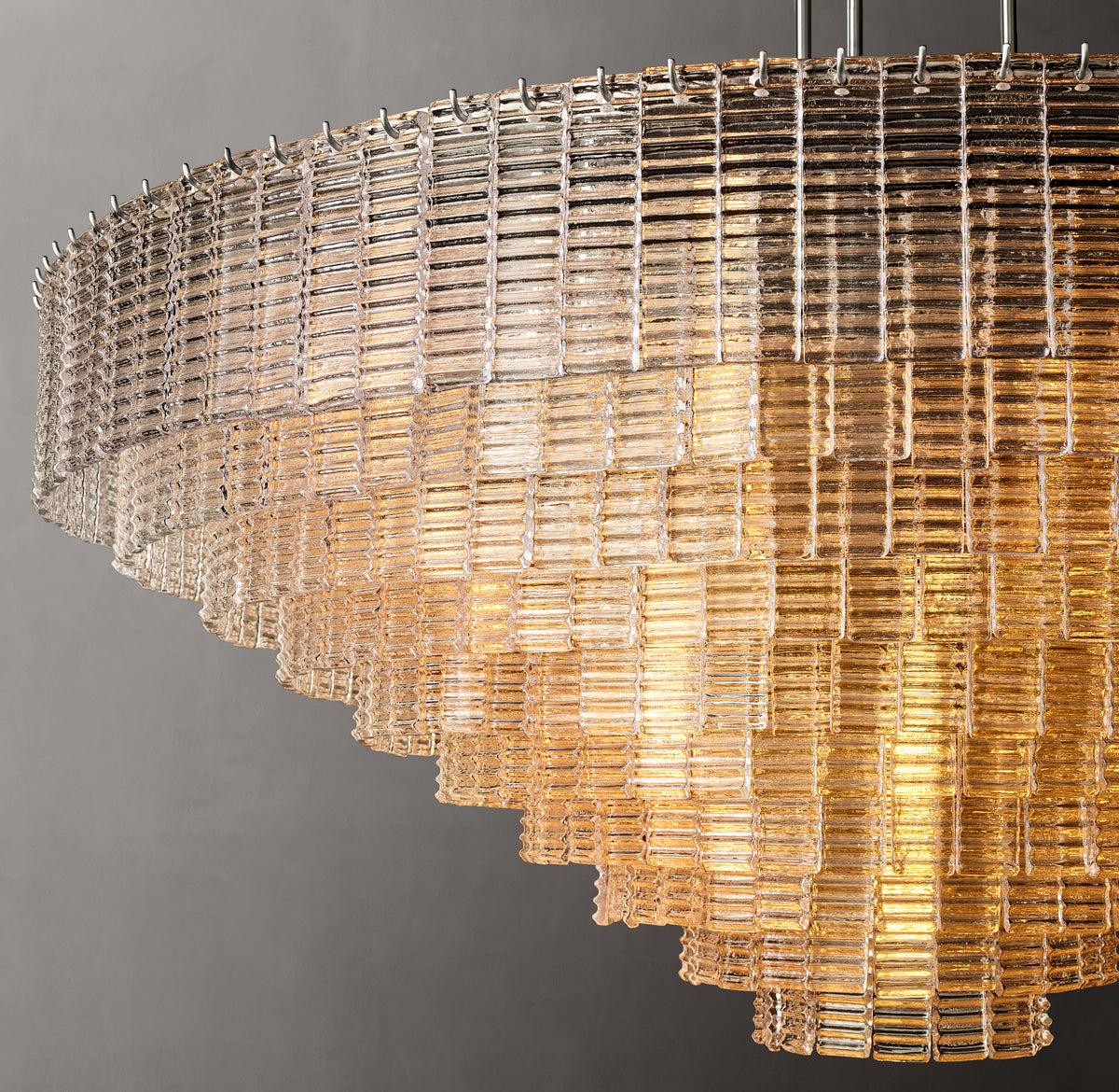 Heritage Sirene Clear Glass Round Chandelier – 65"