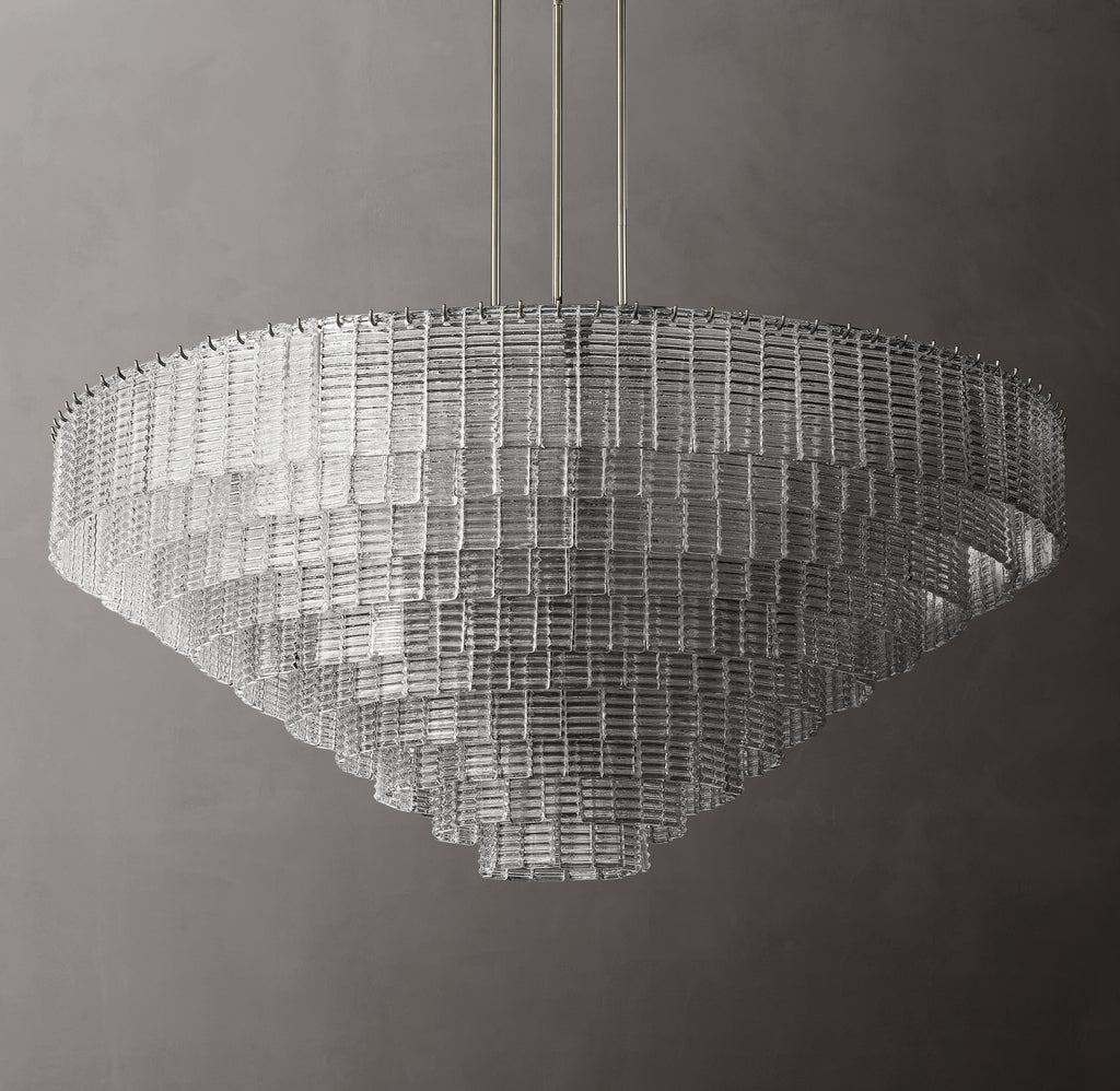 Heritage Sirene Clear Glass Round Chandelier, alternate view