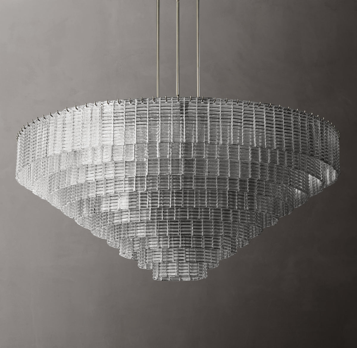 Heritage Sirene Clear Glass Round Chandelier, alternate view
