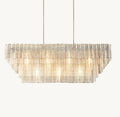 Heritage Sirene Clear Glass Rectangular Chandelier