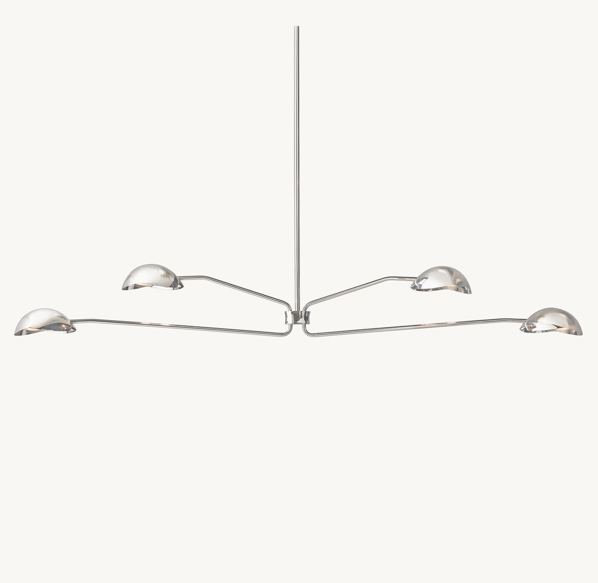 Sculptural Convessi Linear Chandelier
