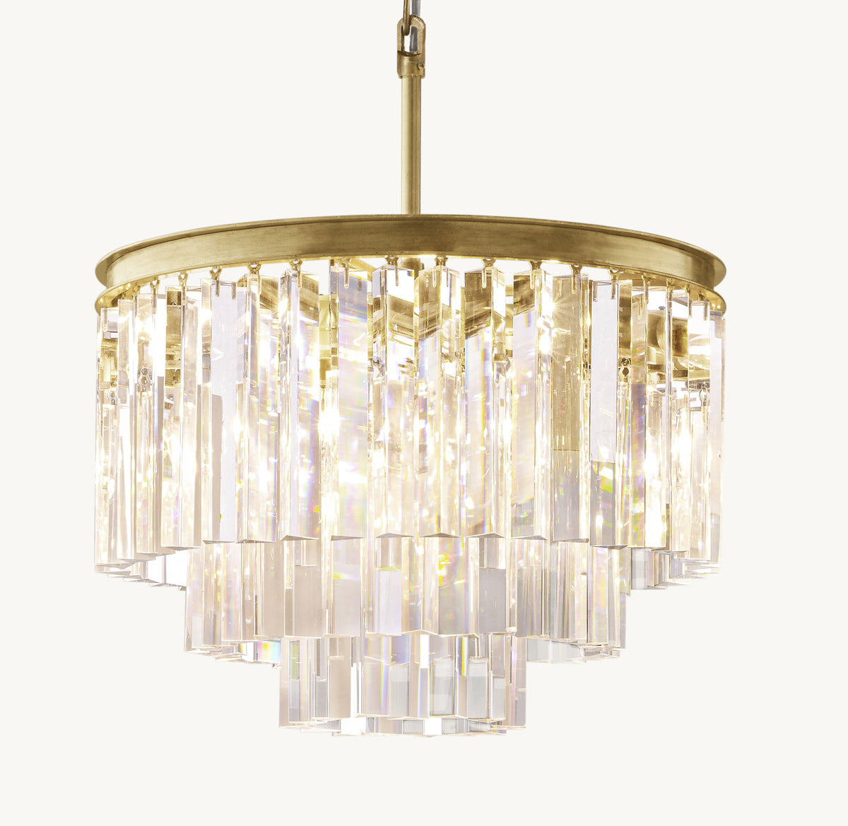 Artisan 1920s Odeon Round Chandelier