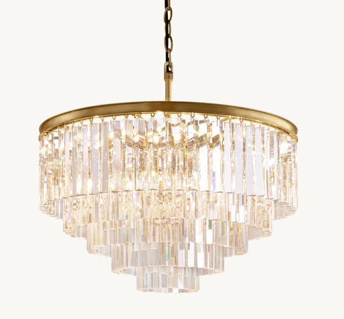 Artisan 1920s Odeon Round Chandelier