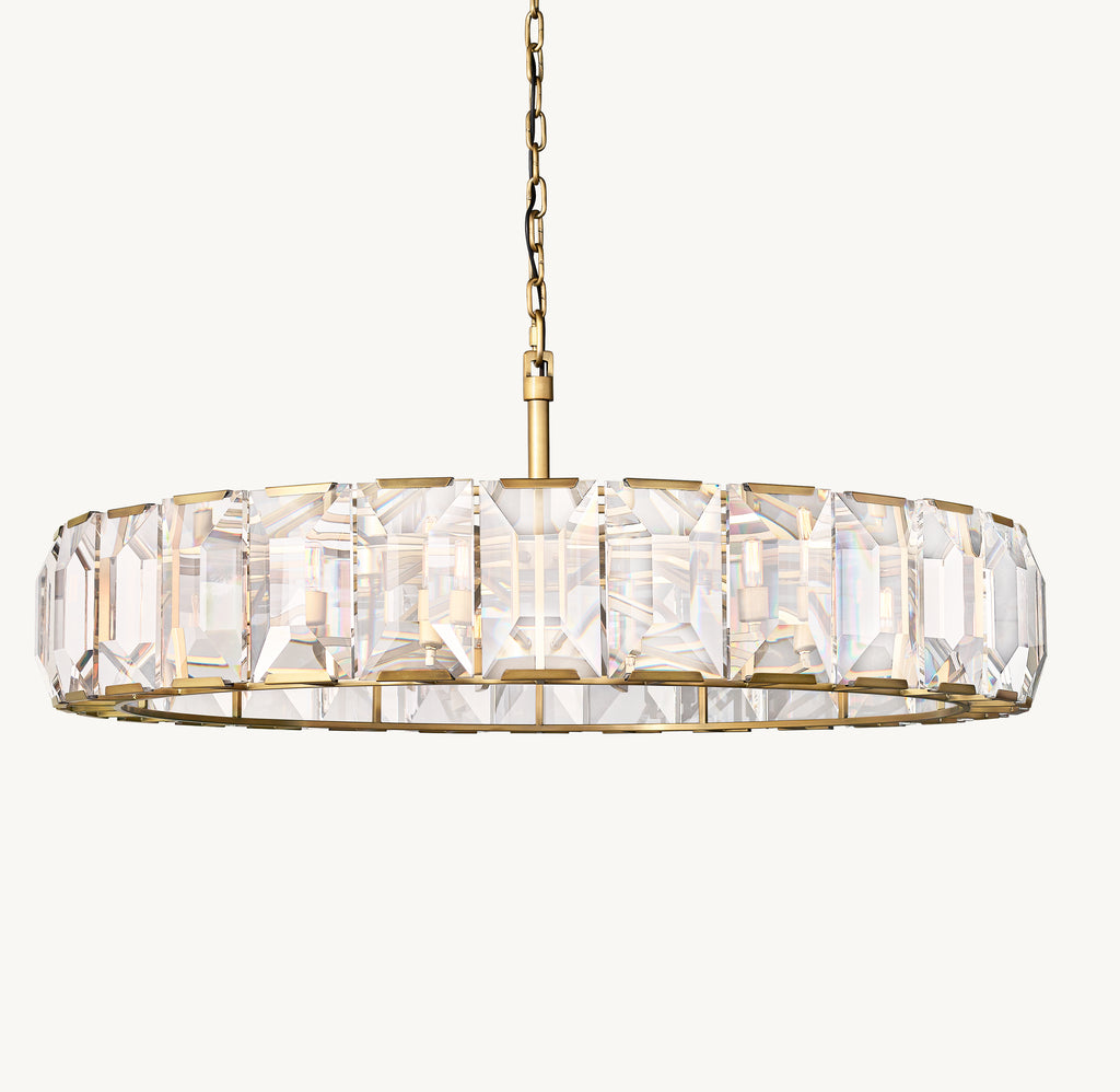 Signature Harlow Crystal Round Chandelier, alternate view