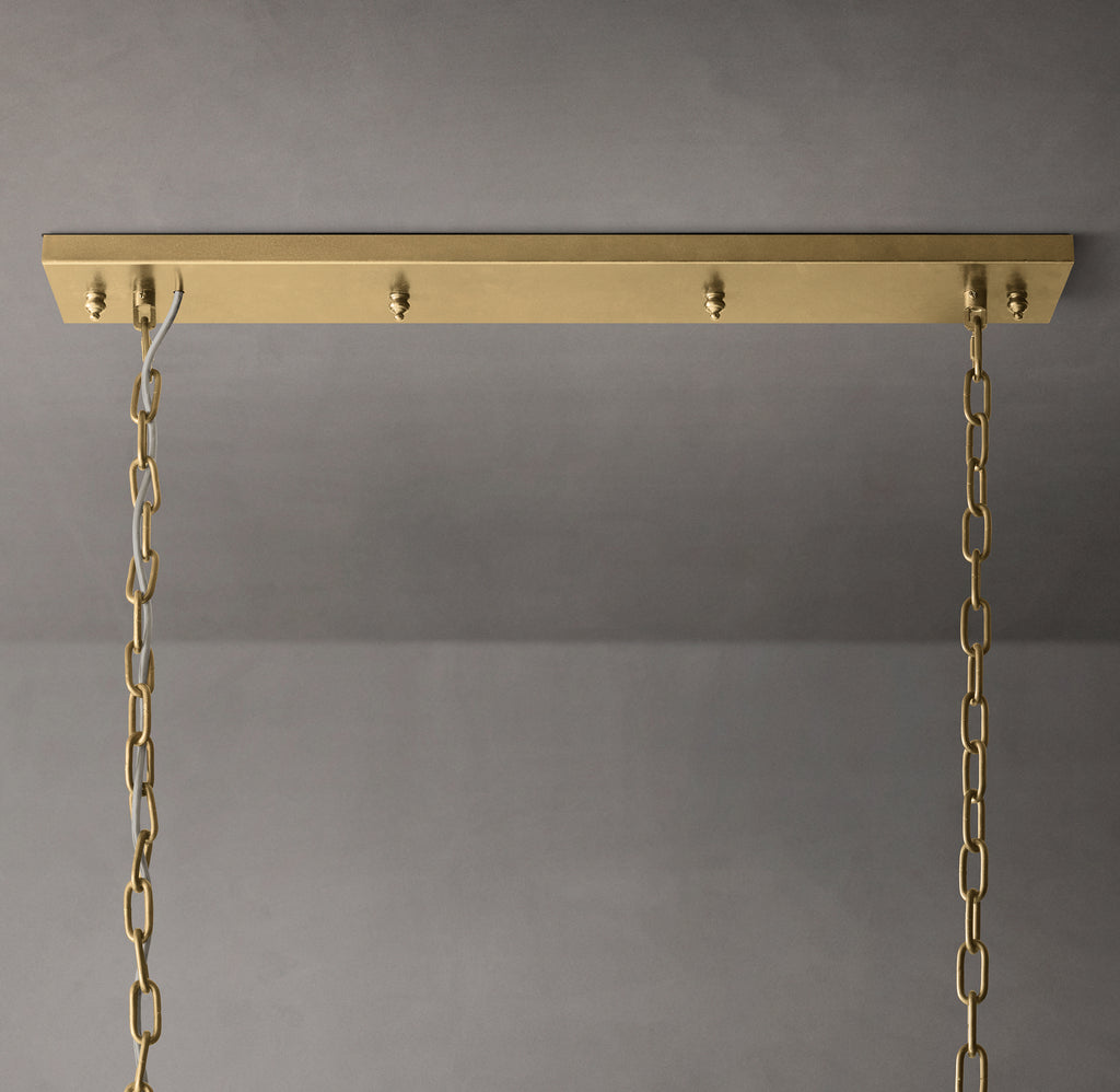 Sculptural Rhys Rectangular Chandelier