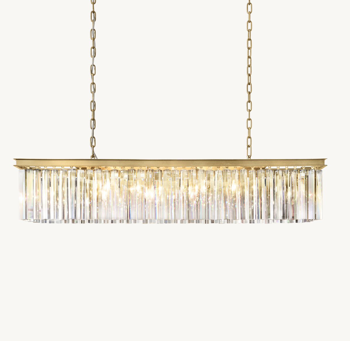 Sculptural Rhys Rectangular Chandelier