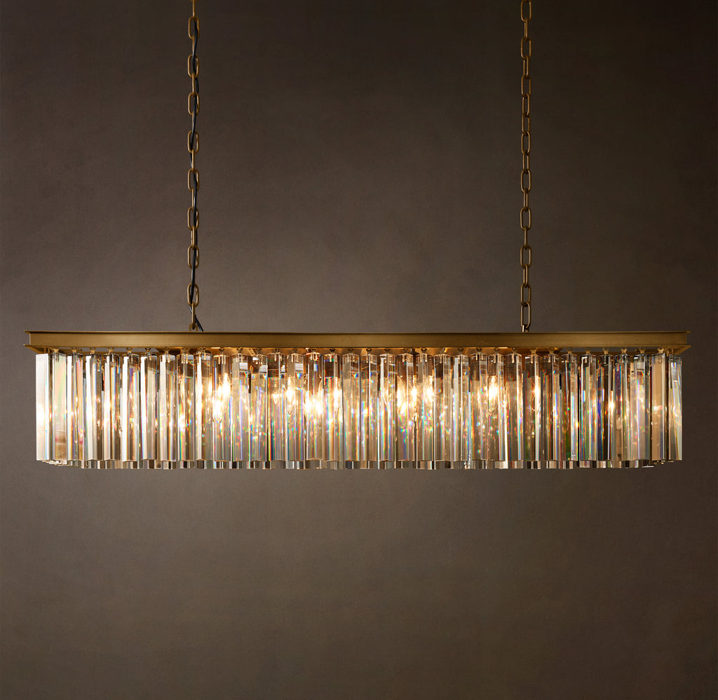 Sculptural Rhys Rectangular Chandelier, alternate view