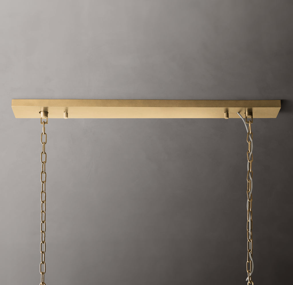 Sculptural Rhys Rectangular Chandelier