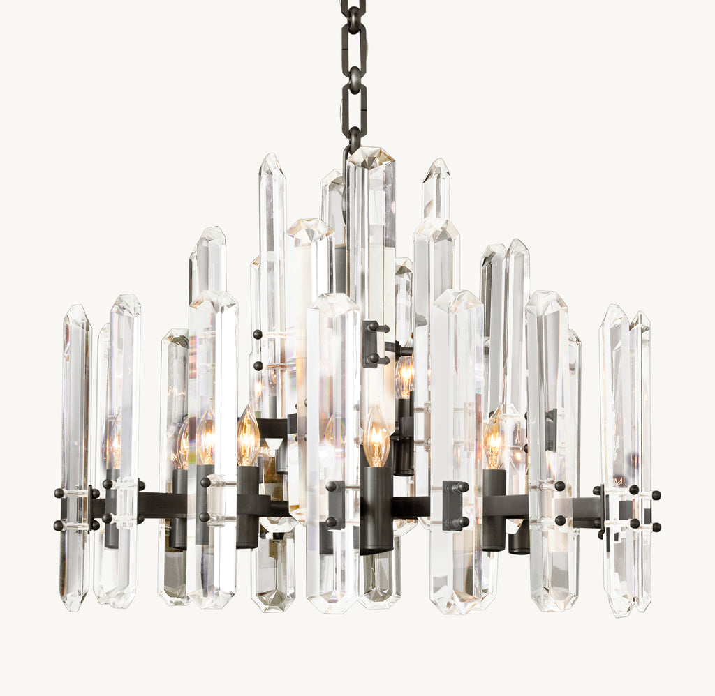 Signature Bonnington Round Chandelier – 24" Bronze