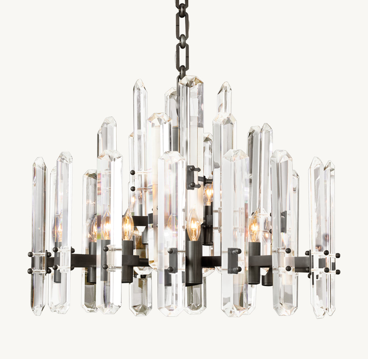 Signature Bonnington Round Chandelier – 24" Bronze