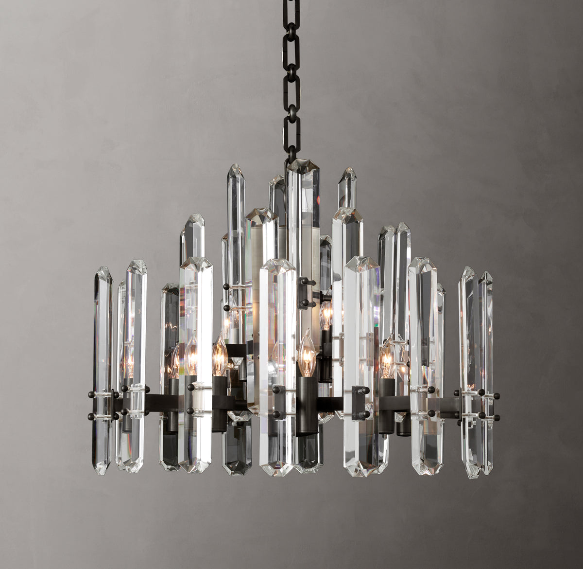 Signature Bonnington Round Chandelier – 24" Bronze