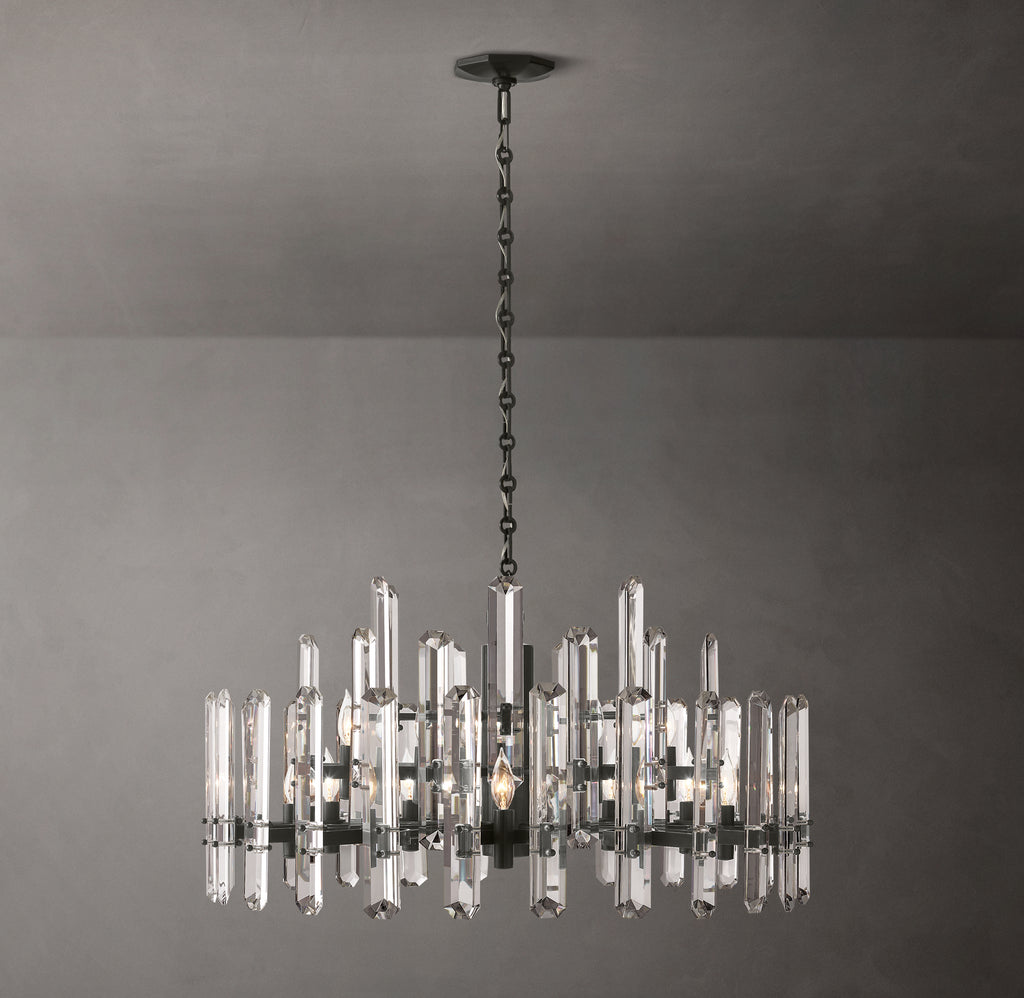 Signature Bonnington Round Chandelier – 36" Bronze
