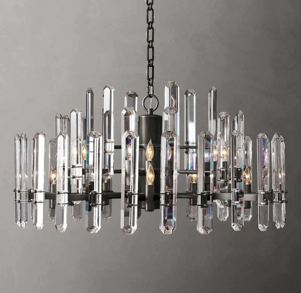 Signature Bonnington Round Chandelier – 36" Bronze