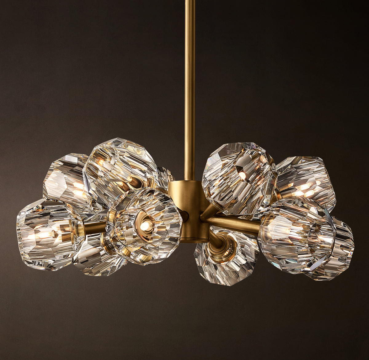 Heritage Boule De Cristal Clear Glass Round Chandelier, alternate view