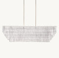 Heritage Sirene Clear Glass Rectangular Chandelier