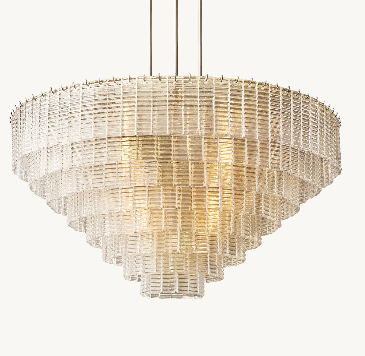Heritage Sirene Clear Glass Round Chandelier