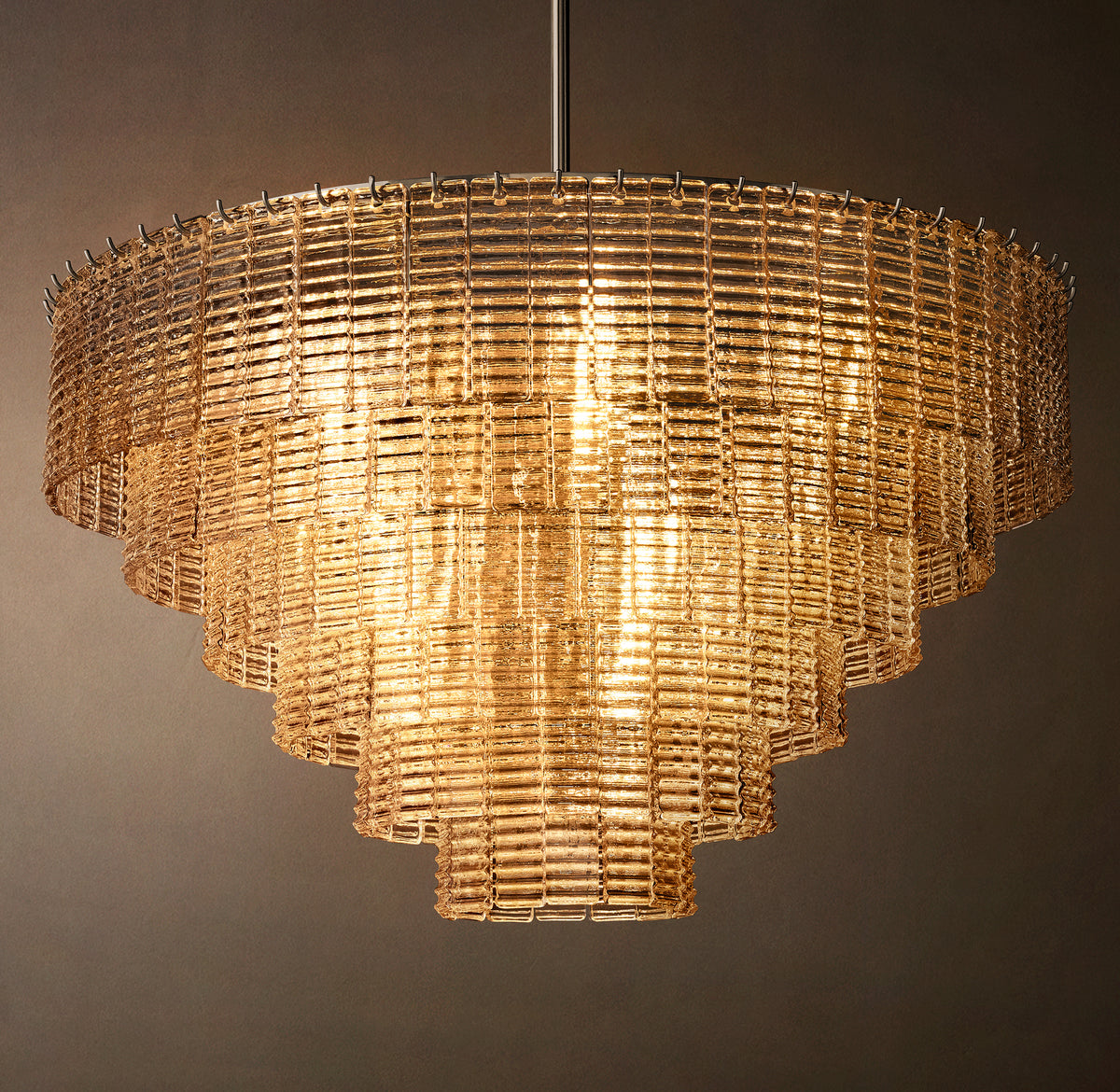 Heritage Sirene Clear Glass Round Chandelier, alternate view