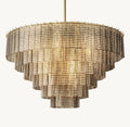 Heritage Sirene Smoke Glass Round Chandelier