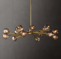 Heritage Boule De Cristal Smoke Glass Round Chandelier