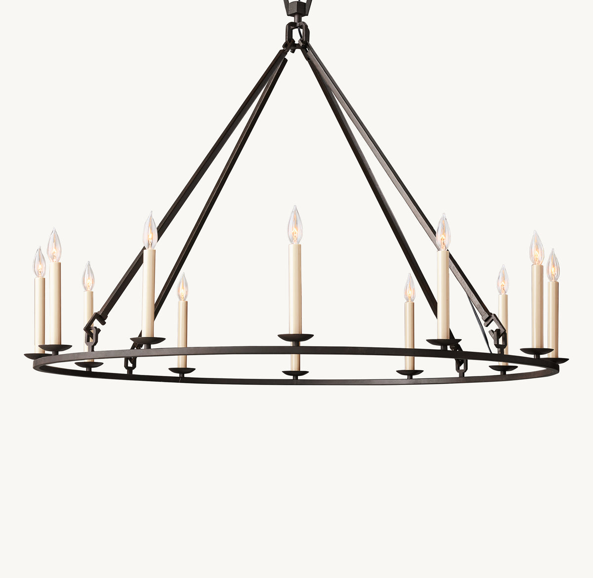 Heritage 19th C. English Openwork Round Chandelier