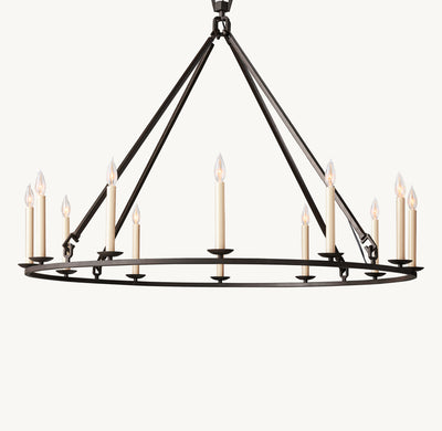 Heritage 19th C. English Openwork Round Chandelier – 50"