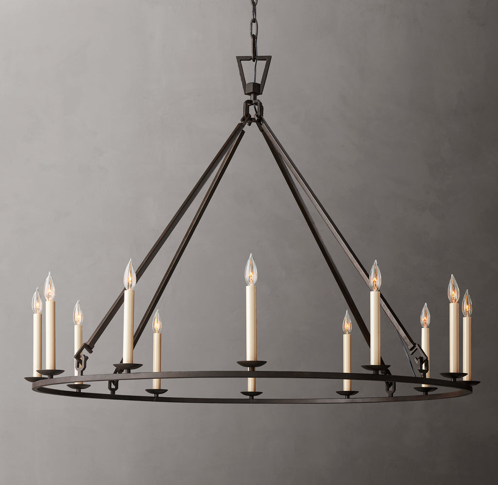 Heritage 19th C. English Openwork Round Chandelier, alternate view