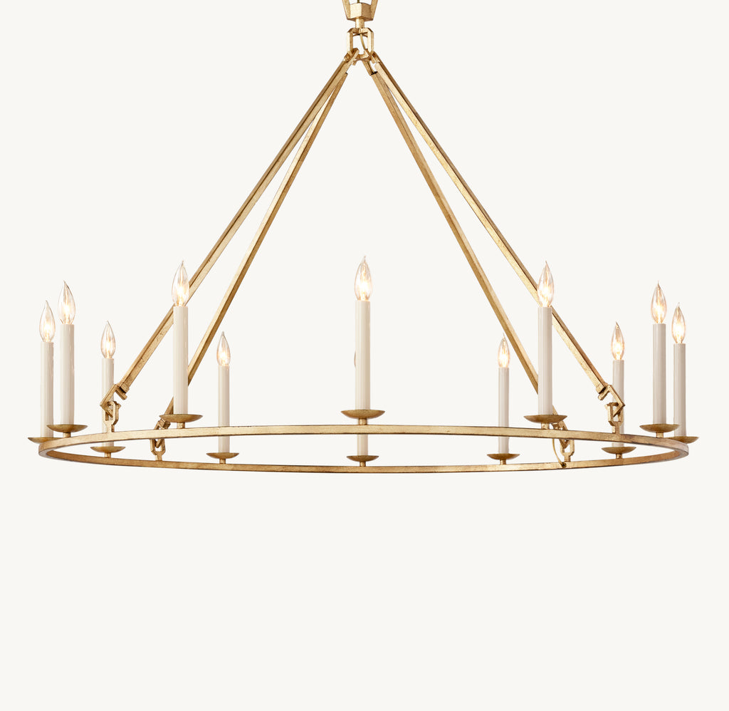 Heritage 19th C. English Openwork Round Chandelier