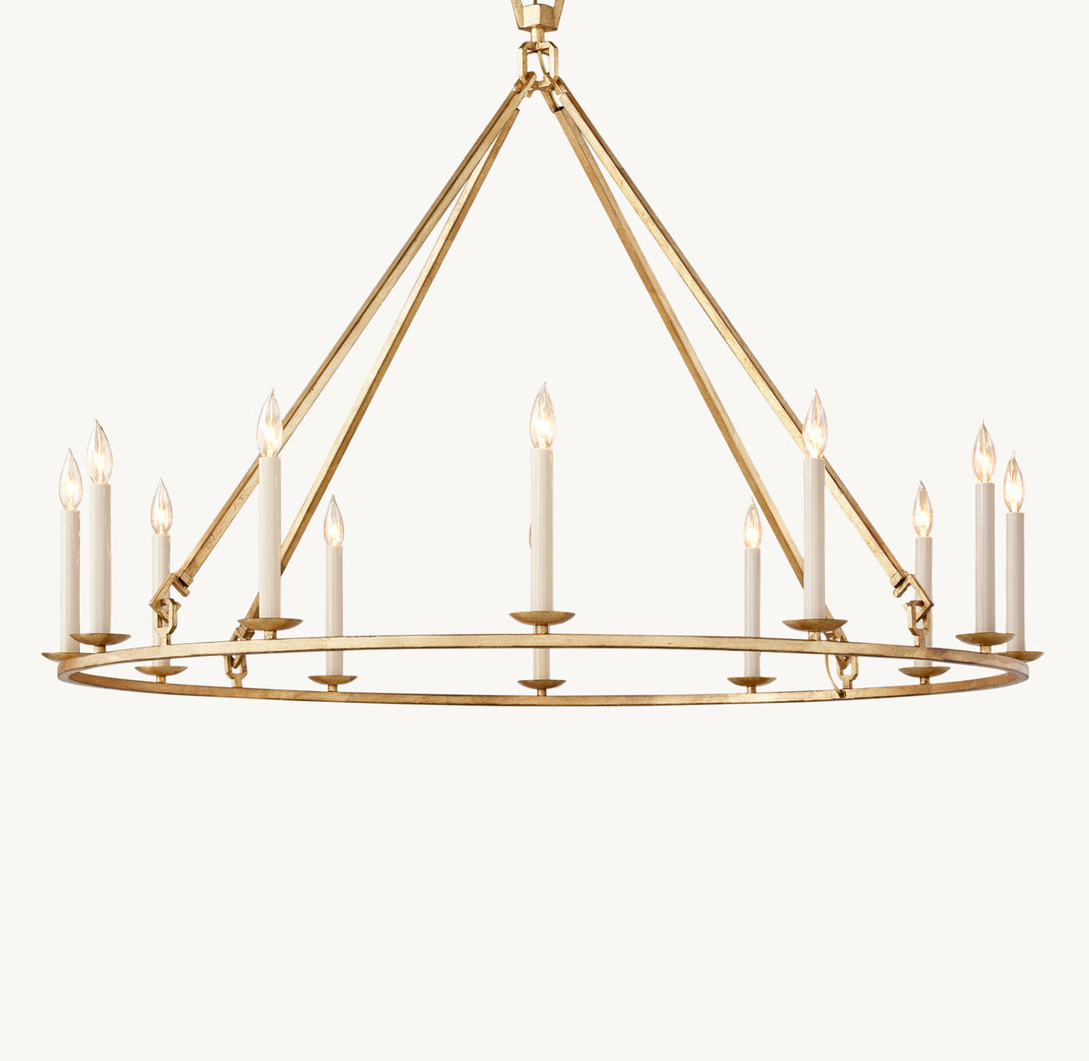 Heritage 19th C. English Openwork Round Chandelier