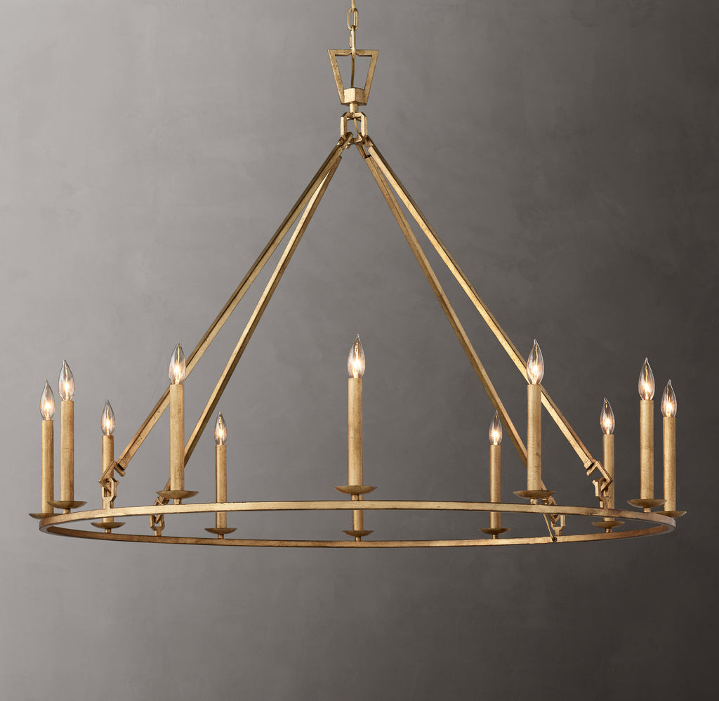 Heritage 19th C. English Openwork Round Chandelier, alternate view