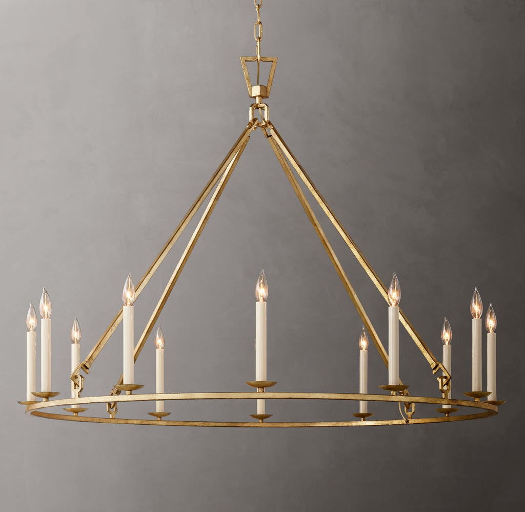 Heritage 19th C. English Openwork Round Chandelier – 50"