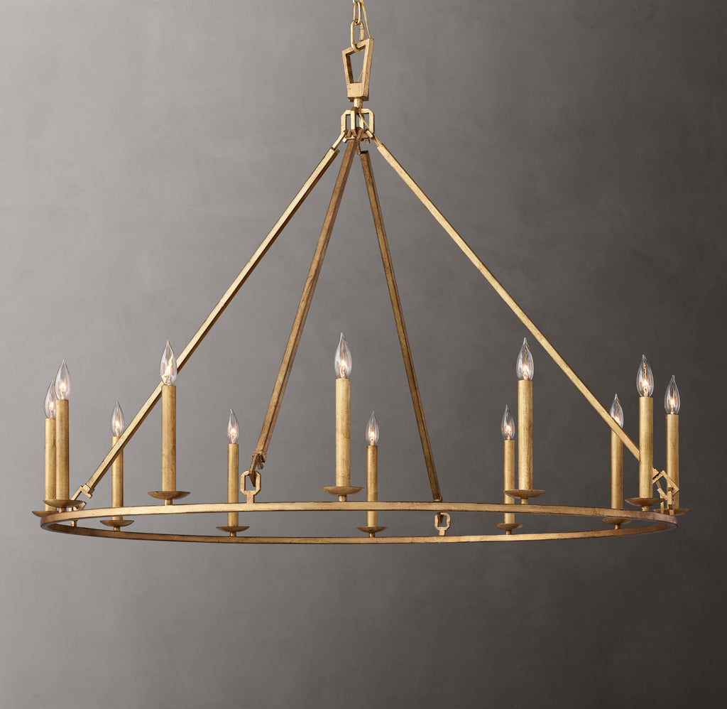 Heritage 19th C. English Openwork Round Chandelier – 50"